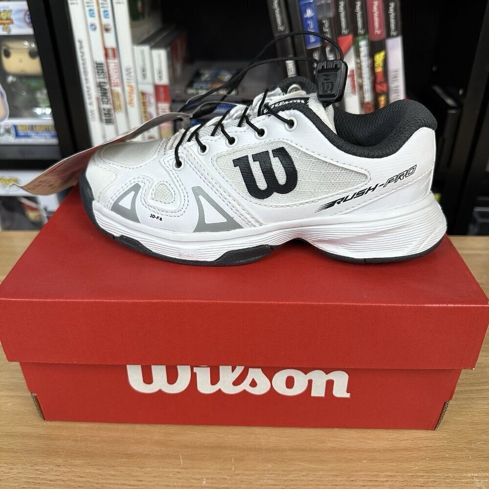 Wilson Rush Pro JR QL Junior Size 11K White/Ebony With Box WRS324960
